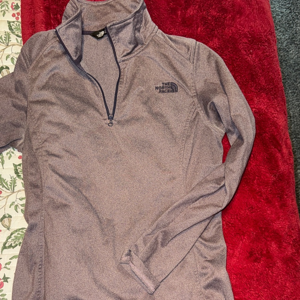 The North Face Lavender Quarter-Zip Top
